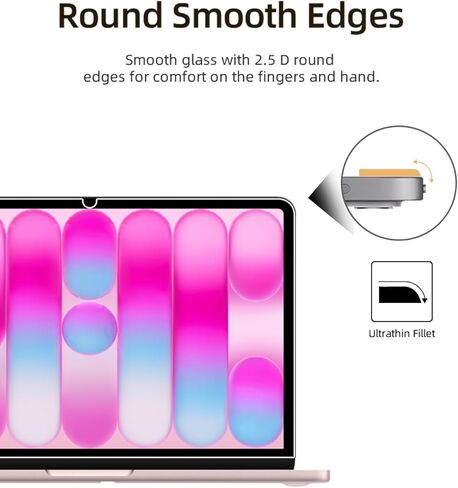 Screen Protector for MacBook Neo, HD Tempered Glass, Anti-Scratch, Touch Sensitive, Anti-Fingerprint, Bubble-Free, Case Friendly,1 pack. in Kuwait