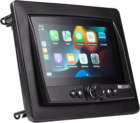 شاشة لمس MB Quart مقاس 7 بوصات، وحدة رأس جهاز استقبال تلقائي CarPlay Android للسيارات البحرية والرياضات القوية وATV وUTV وRV - ستيريو عالمي للمركبات in Kuwait