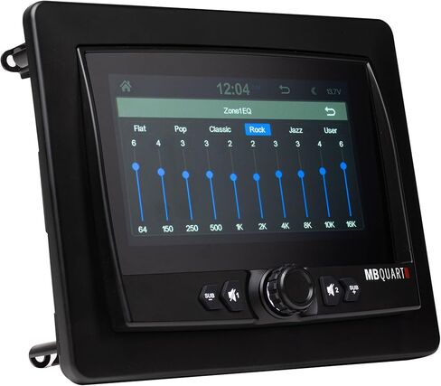 شاشة لمس MB Quart مقاس 7 بوصات، وحدة رأس جهاز استقبال تلقائي CarPlay Android للسيارات البحرية والرياضات القوية وATV وUTV وRV - ستيريو عالمي للمركبات in Kuwait