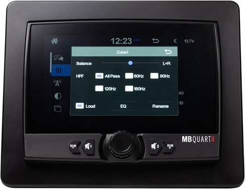 شاشة لمس MB Quart مقاس 7 بوصات، وحدة رأس جهاز استقبال تلقائي CarPlay Android للسيارات البحرية والرياضات القوية وATV وUTV وRV - ستيريو عالمي للمركبات in Kuwait