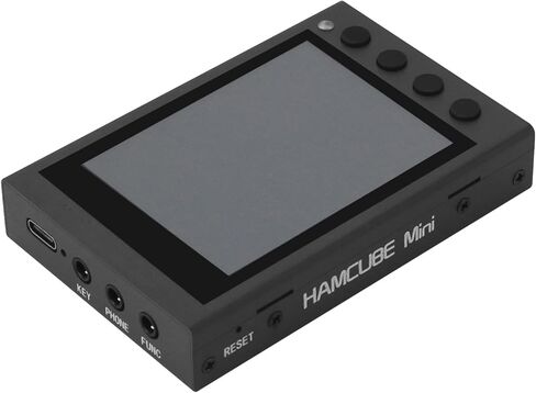 HAMCUBE Mini CW Trainer Morse Code Trainer with Stainless Steel Double Paddle Key for Telegraph Practice in Kuwait