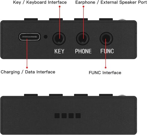HAMCUBE Mini CW Trainer Morse Code Trainer with Stainless Steel Double Paddle Key for Telegraph Practice in Kuwait