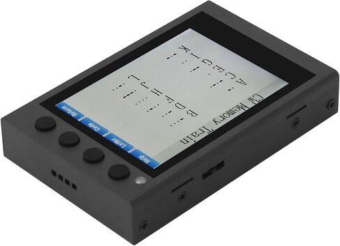 HAMCUBE Mini CW Trainer Morse Code Trainer with Stainless Steel Double Paddle Key for Telegraph Practice in Kuwait