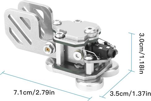 HAMCUBE Mini CW Trainer Morse Code Trainer with Stainless Steel Double Paddle Key for Telegraph Practice in Kuwait
