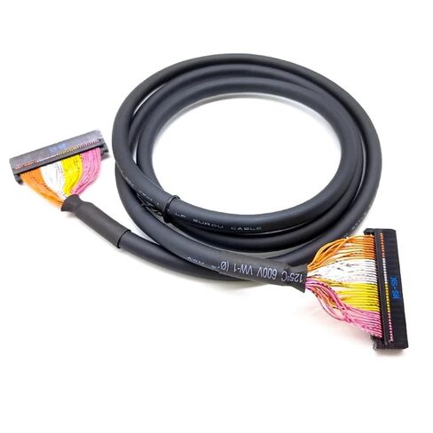 كابل توصيل PLC 10 20 30 34 40 50 64 دبوس أساسي IDC كتلة طرفية سلك حماية إشارة متعدد النواة موصل FC-2.54 (1 متر، IDC34-IDC34) in Kuwait