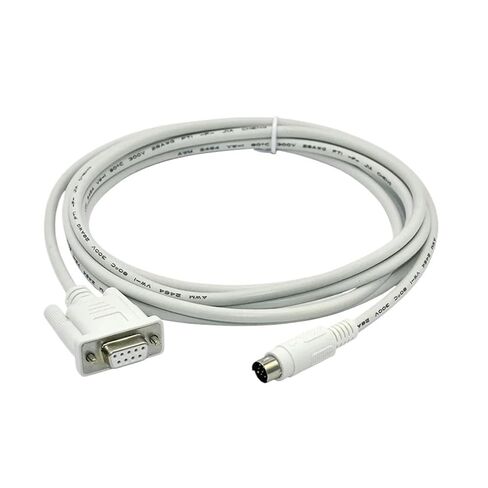 OP320-FX لـ MD204L OP320 OP320-A TG TH شاشة تعمل باللمس HMI Connect FX Series PLC كابل برمجة MD204-FX (لون أبيض، 3 متر) in Kuwait