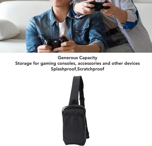 Bewinner Carrying Case for Steam Deck OLED Handheld Gaming Console, Travel Chest Carrying Gaming Pouch, Travel Bag for Consoles & Accessories with Large Storage Space, Black in Kuwait