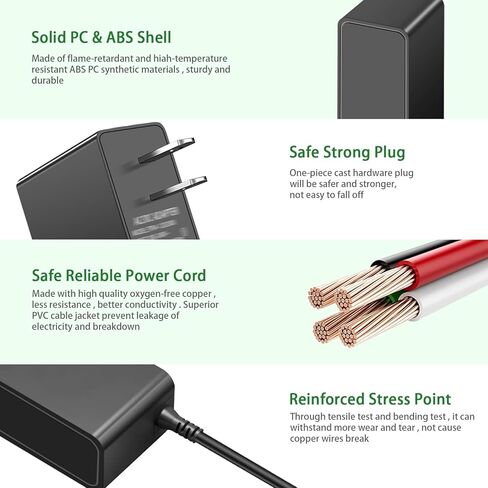Baby Swing Power Crod, 6V 2A Power Supply Adapter, fit for 6Volt Maxi COSI, Jaoul, Larex, Kids View, Soo Baby, Go Panda, Ixdregan, Harpa, Quee Rick, Boli Long, Riviplou, with 5 DC Plug. in Kuwait