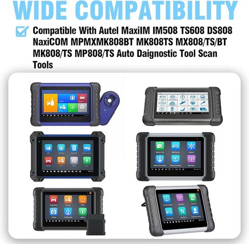 منفذ USB لشاحن تيار متردد/تيار مستمر 5 فولت متوافق مع Autel MaxiIM DS808 IM508 TS608 MK808/TS NaxiCOM MPMXMK808BT MK808/TS MK808TS MX808/TS/BT MP808/TS سلك شحن محول in Kuwait