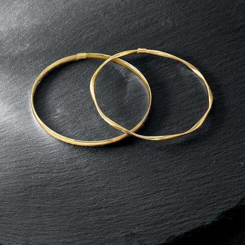 مجموعة نقية من قبل Ross-Simons الإيطالية 14kt الذهب الأصفر سوار الملتوية الملتوية. 7 بوصات in Saudi Arabia