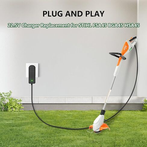 شاحن 22.5 فولت لـ STIHL FSA45 BGA45 HSA45 LK45، بديل لبطارية STIHL 4511-400-5602/4511-400-5603 سلك محول التيار المتردد بالتيار الكهربائي in Kuwait