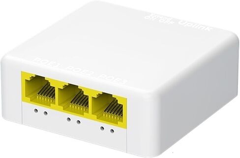 مكرر POE 3 منافذ 100M POE موسع 100M محول الشبكة مكرر IEEE802.3af/at التوصيل والتشغيل لمفتاح PoE in Kuwait