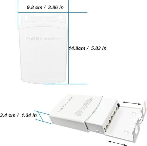 مكرر POE 5 Port POE موسع 4 Port Repeater 1000Mbps مقاوم للماء شبكة داخلية خارجية IP55 44-57V in Kuwait