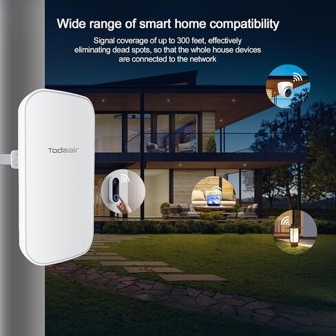 Outdoor WiFi Extender，WiFi Booster | AI Watchdog | Repeater&AP Mode｜IP65 Weatherproof | Up to 1200Mbps Dual Band WiFi Repeater in Kuwait