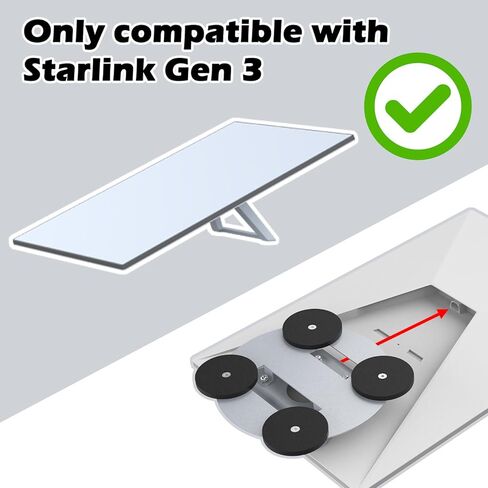 حامل مغناطيسي على سقف السيارة بوزن 440 رطل متوافق مع طبق الأقمار الصناعية Starlink Gen 3، مثالي للسيارة وRV والشاحنات والأسطح المعدنية in Kuwait