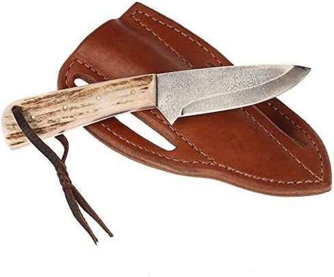 NRS Cowtown Ranch Knives Tombstone Knife w/Plain Leather Sheath in Kuwait
