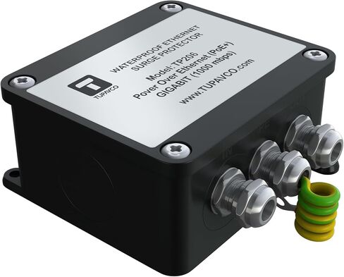 واقي شبكة جيجابت إيثرنت خارجي - مقاوم للماء ومتوافق مع PoE++ - Tupavco TP206 in Kuwait