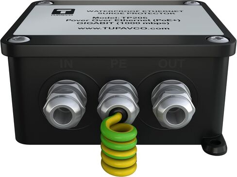 واقي شبكة جيجابت إيثرنت خارجي - مقاوم للماء ومتوافق مع PoE++ - Tupavco TP206 in Kuwait