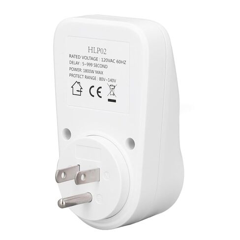 Geevorks الجهد حامي منفذ حامي الجهد 1800W 15A 120V للثلاجة مع العرض الرقمي 5-999s تأخير 80V-140V حماية in Kuwait