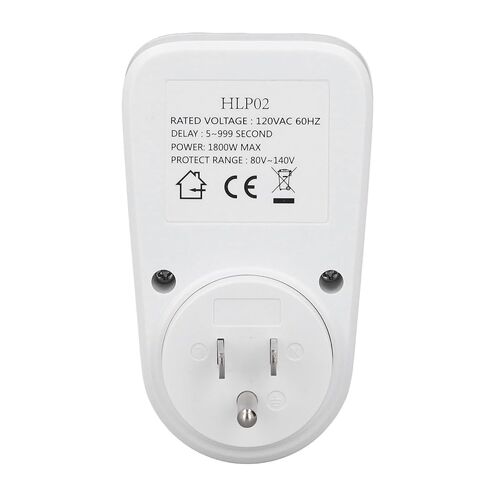 Geevorks الجهد حامي منفذ حامي الجهد 1800W 15A 120V للثلاجة مع العرض الرقمي 5-999s تأخير 80V-140V حماية in Kuwait