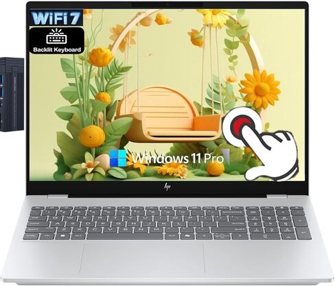 كمبيوتر محمول HP OmniBook 7 مقاس 16 بوصة 2K OLED يعمل باللمس، Intel 14-Core 9 270H، ذاكرة الوصول العشوائي 32 جيجابايت 1 تيرابايت SSD، لوحة مفاتيح بإضاءة خلفية، Wi-Fi 7، بلوتوث 5، قاعدة إرساء 128 جيجابايت 9H، Windows 11 Pro، فضي in Kuwait