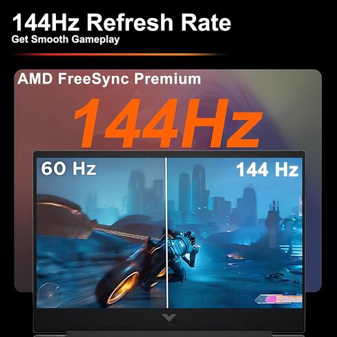 كمبيوتر محمول HP Victus 15 للألعاب مقاس 15.6 بوصة FHD IPS 144 هرتز (AMD FreeSync Premium) AMD 6-core Ryzen 5 7535HS 8GB DDR5 512GB SSD Radeon RX 6550M (>RTX3050) كابل طابعة USB-C سريع الشحن Win11 ICP بإضاءة خلفية in Kuwait