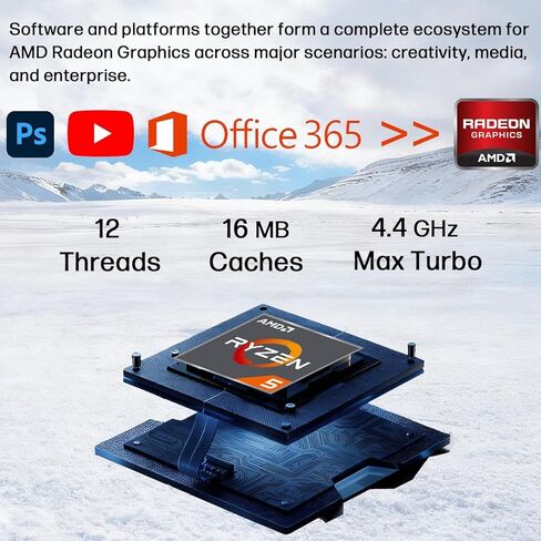 Lenovo ThinkBook 16 Gen 7 Business Laptop (16 بوصة FHD+ مضاد للتوهج، AMD Ryzen 5 7533HS (> i7-1255U)، ذاكرة الوصول العشوائي DDR5 سعة 32 جيجابايت، 1 تيرابايت SSD)، قارئ بصمات الأصابع، كاميرا ويب، إيثرنت، Wi-Fi 6، Win 11 Pro مع مساعد الطيار، رمادي in Kuwait