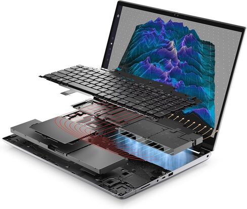 Dell Precision 7780 Mobile Workstation 17.3" FHD Laptop, Intel Core i9-13950HX, 32GB RAM, 512GB NVMe SSD, NVIDIA RTX ADA 4000 12GB, HDMI, USB-C, Wi-Fi, BT - Windows 11 Pro - AI Copilot, Grey in Kuwait