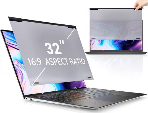 XUMIUZIY Computer Privacy Screen, Eye Protection Anti Glare & Blue Light Blocking Screen Filter, Removable Anti Peeping Protector Film for 16:9 Aspect Monitors (27inch) in Saudi Arabia