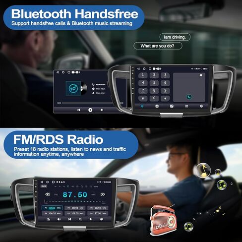 راديو سيارة 2G+64G لسيارة Honda Accord 9th 2016 2017 (مع شاشة كاملة) ستيريو سيارة Android مع CarPlay اللاسلكي Android Auto GPS Navigation بلوتوث 10 بوصة شاشة تعمل باللمس وحدة رئيسية مع كاميرا احتياطية عالية الدقة in Kuwait