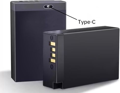 غطاء حماية بطارية الكاميرا 8 قطع مع واجهة من النوع C متوافقة مع بطارية LP-E17 LPE17 المتوافقة مع سلسلة 750D 760D 77D 800D 850 M، R50 R8 R10 RP in Kuwait
