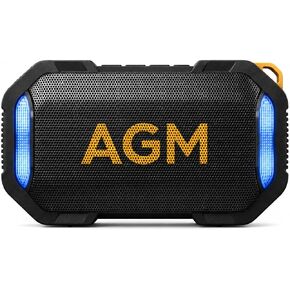 مكبر صوت بلوتوث مغناطيسي AGM MagROCK، IP67 مقاوم للماء وقابل للطفو، حامل مغناطيسي قوي للثلاجة وصندوق الأدوات، مقاوم للسقوط ومحمول مع أضواء RGB، ستيريو TWS، للاستحمام، المرآب، في الهواء الطلق in Kuwait