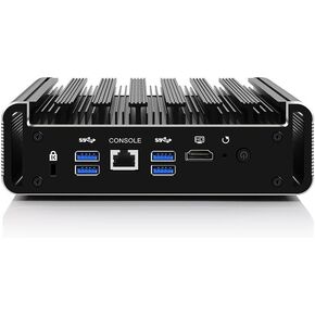 جدار حماية صناعي صغير للكمبيوتر الشخصي Intel Core 3865U(15W) 6X 2.5 GbE i211AT LAN، AES-NI، 4GB DDR4 128GB MSATA Router Network Security 4XUSB3.0/VGA/HD/Wi-Fi in Kuwait