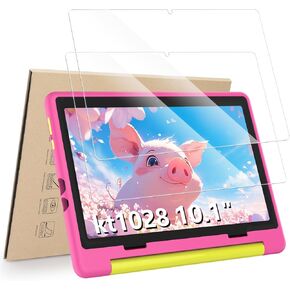 واقي شاشة Hianjoo مكون من قطعتين متوافق مع Gleeso KT1028 10.1 بوصة للأطفال اللوحي Android 15، زجاج مقسى [وضوح HD] [9 صلابة] [مضاد للخدش] [سهل التركيب] [9.17 بوصة × 5.98 بوصة، 233 مم × 152 مم] in Kuwait