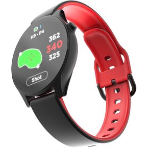 Watch+ Golf GPS Watch شاشة LCD تعمل باللمس، نظام تحديد المواقع العالمي (GPS) مدمج، أكثر من 42000 دورة، تحديد موضع الدبوس الديناميكي، تتبع الأداء، مسافات مخاطر FCB، متتبع الطلقات، عرض أخضر، مقاومة للماء IPX7 in Kuwait