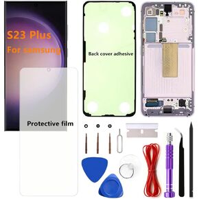 OLED for Samsung Galaxy S23 Plus LCD Display Touch Screen Assembly Support Fingerprint Galaxy S23Plus SM-S916U SM-S916U1 Screen Replacement (with Black Frame) in Kuwait