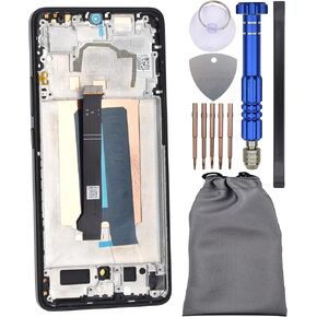 Display Screen Touch Digitizer with Screen Frame for Xiaomi Poco X6 Pro Black 6.67 in Kuwait