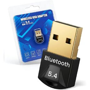 محول بلوتوث 6.0 USB للكمبيوتر الشخصي، دونجل USB بلوتوث بدون سائق، زمن وصول منخفض وطاقة منخفضة، توصيل ما يصل إلى 7 أجهزة، نطاق ممتد 30 مترًا، لسماعات الرأس ومكبرات الصوت والماوس ولوحة المفاتيح (Windows) in Kuwait