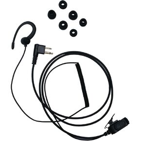 سماعة أذن PTT Mic لأجهزة الاتصال اللاسلكي - متوافقة مع Motorola CP200D، BPR40، CLS1410 أجهزة الراديو ثنائية الاتجاه (تتضمن 3 أحجام لرؤوس الأذن) (على شكل C و3 أطراف أذن، أسود) in Kuwait
