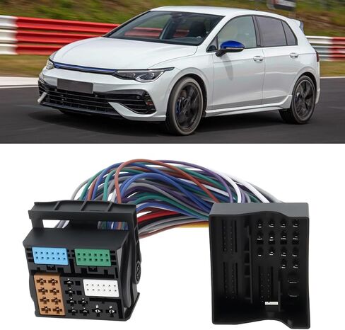ECSiNG 52Pin راديو السيارة MQB محول مقبس توصيل كابل تمديد متوافق مع Volkswagen Golf 7 A1 (8X) A3 (8V) A4 (B9) in Kuwait