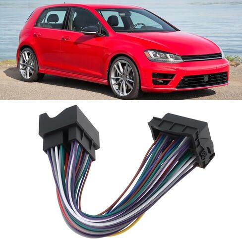 ECSiNG 52Pin راديو السيارة MQB محول مقبس توصيل كابل تمديد متوافق مع Volkswagen Golf 7 A1 (8X) A3 (8V) A4 (B9) in Kuwait