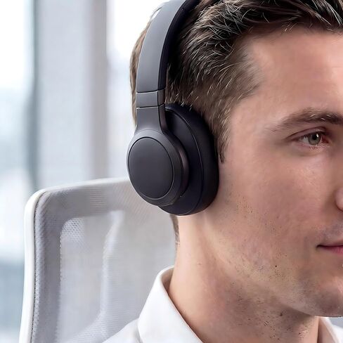 وسائد أذن بديلة لسماعات JBL E65BTNC/Live 650BTNC/Live 770NC/Live 660NC/Duet NC، وسائد سميكة للغاية، غطاء أكواب الأذن، وسادات أذن من الجلد الناعم وإسفنج الذاكرة - أسود in Kuwait