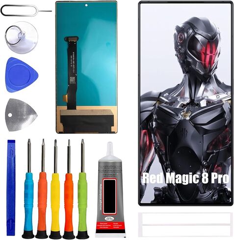 شاشة TFT [بدون وظيفة بصمة الإصبع] متوافقة مع ZTE Nubia Red Magic 8 Pro [6.8 بوصة] شاشة LCD تعمل باللمس مع مجموعة إصلاح in Kuwait