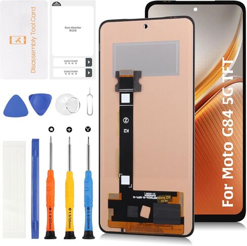 TFT لهاتف Motorola Moto G84 5G 6.5 بوصة (بدون بصمة) شاشة LCD بديلة تعرض شاشة رقمية تعمل باللمس XT2347 XT2347-1 XT2347-2 مع أدوات إصلاح in Kuwait