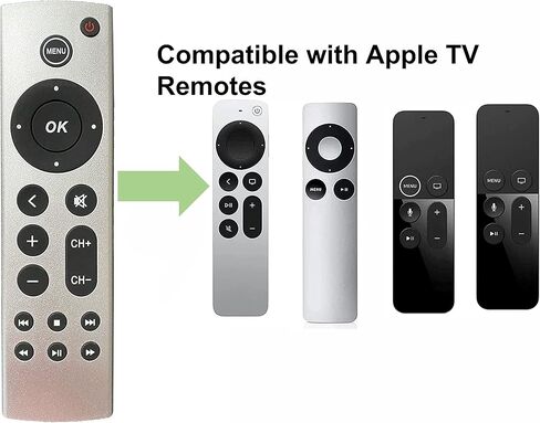 Universal Remote Compatible with Apple TV Gen 1 2 3 4 HD 4K A1218/MA711 A1378/MC572 A1427/MD199 A1625/MGY52/MLNC2 A1842/MQD22/MP7P2 in Kuwait