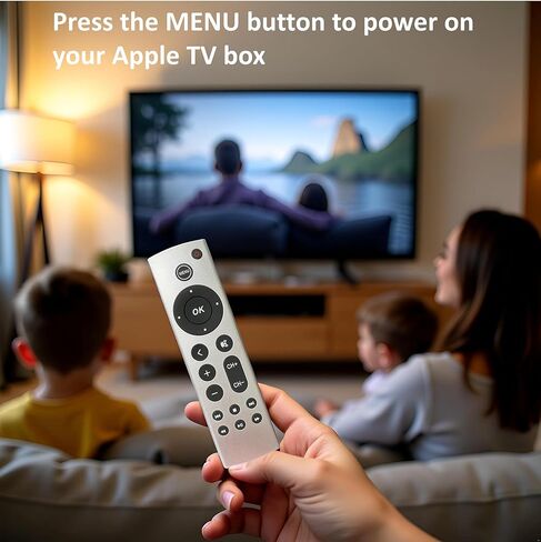 Universal Remote Compatible with Apple TV Gen 1 2 3 4 HD 4K A1218/MA711 A1378/MC572 A1427/MD199 A1625/MGY52/MLNC2 A1842/MQD22/MP7P2 in Kuwait