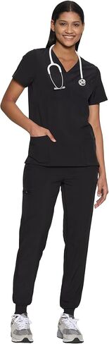 COZYFIT Scrubs for Women Set - Stretch V-Neck Scrub Top & Jogger Pant with 8 Pockets in Saudi Arabia