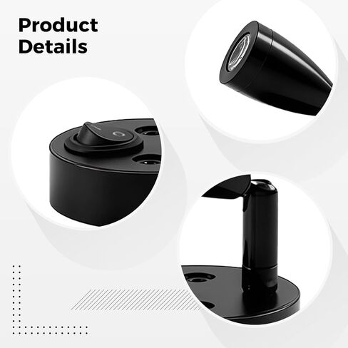 2 حزمة من مصابيح القراءة RV مع منافذ USB، مصباح LED أبيض دافئ 3000K، رقبة قابلة للتعديل، 3 وات، هيكل من الألومنيوم للشاحنة والقارب in Kuwait