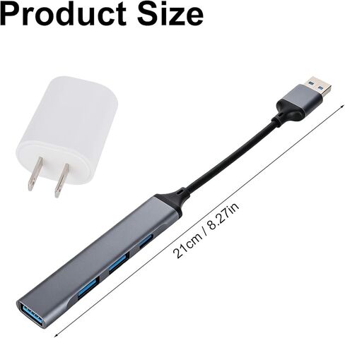 محور شحن 4 في 1 مع محول طاقة، موزع USB 3.0 محمول متعدد المنافذ، شاحن موسع USB متعدد الشاحن لأجهزة الكمبيوتر المحمول Xbox وكاميرا لوحة المفاتيح وسوار الطابعة وما إلى ذلك in Kuwait