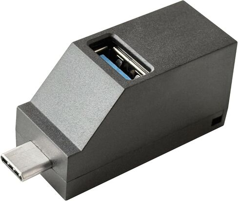 موزع منافذ USB C، قاعدة وصل 3 منافذ USB C [عبوة من قطعتين] محور USB صغير، محور USB من النوع C USB عالي السرعة للتوصيل والتشغيل، محول USB C محمول للكمبيوتر الشخصي والكمبيوتر المحمول - أسود in Kuwait
